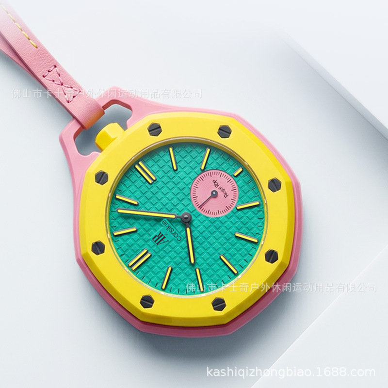 AP Cross-Border Co-Brand Reloj de bolsillo nuevo reloj de cuarzo de dopamina ligero resistente al agua de moda simple reloj unidireccional