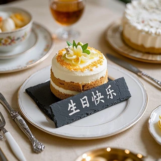 定制 板岩餐盘激光logo酒店特色餐垫杯垫长方形圆形心形异形盘子