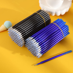Push-button erasable pencil core easy erasable pencil refills 0.5mm blue black bullet tip heat erasable medium-tip pen