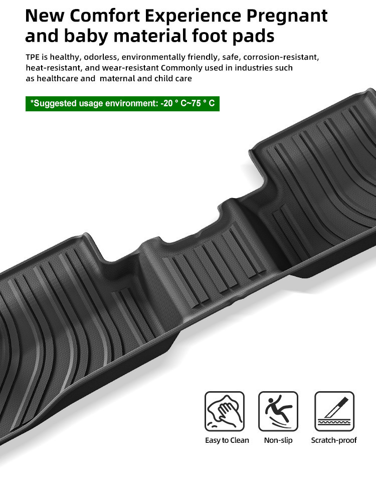 Suitable for 20-24 Toyota Yaris Car Special Floor Mats Tpe Floor Mats Trunk Mats Cross-Border