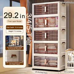 2025 新しいクロスボーダー配送 29.2 蓋付き折りたたみ収納ボックス クロスボーダー配送