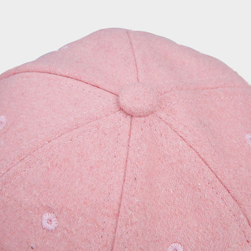 New Plain Color Duckbill Cap with Wool Felt for Men, Winter Letter Cap, Manufacturer, Wholesale