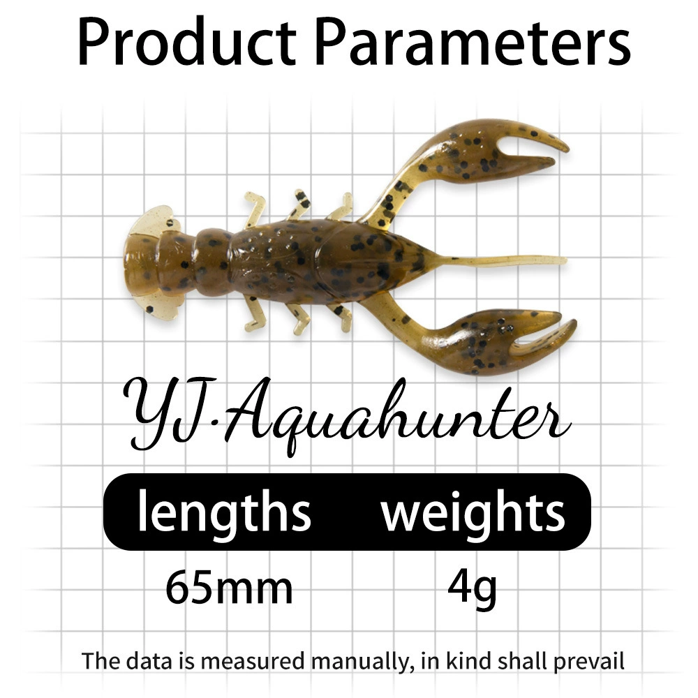 65 мм плавающая приманка Neide Ding Ping Shrimp NED Fishing Group Texas Black pit Wild Fishing Perch Shrimp Soft Pain Blasting Bionic Bionic Bionic Bionic Rac