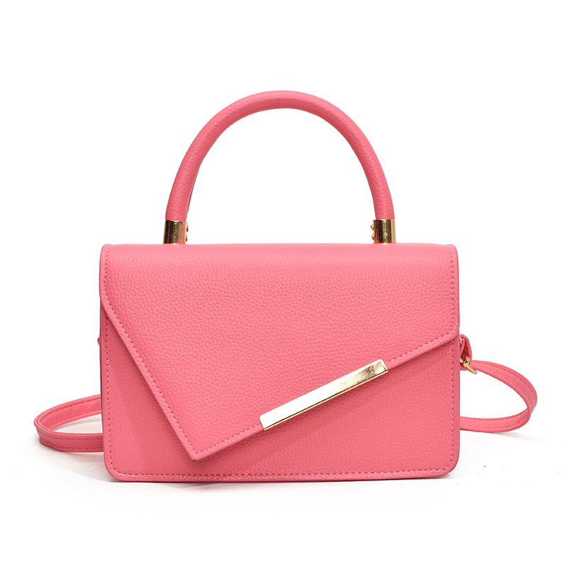 Mochila de hombro de moda textura litchi minimalista estilo nuevo mochila de estilo 2024 otoño invierno ocio bolso cuadrado simple