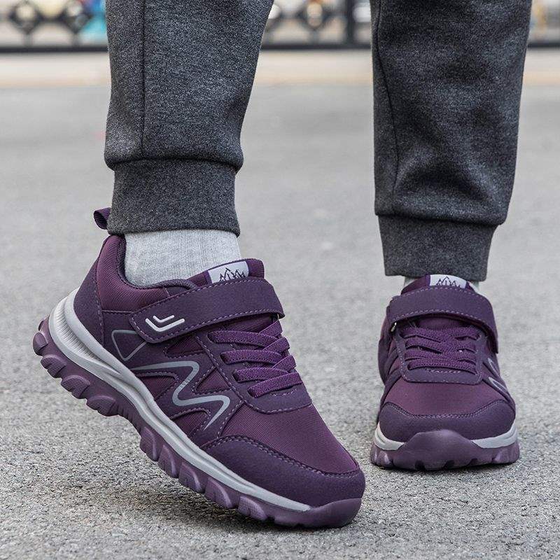 老人鞋男秋四季加绒棉鞋软底中老年健步鞋轻便防滑休闲运动鞋