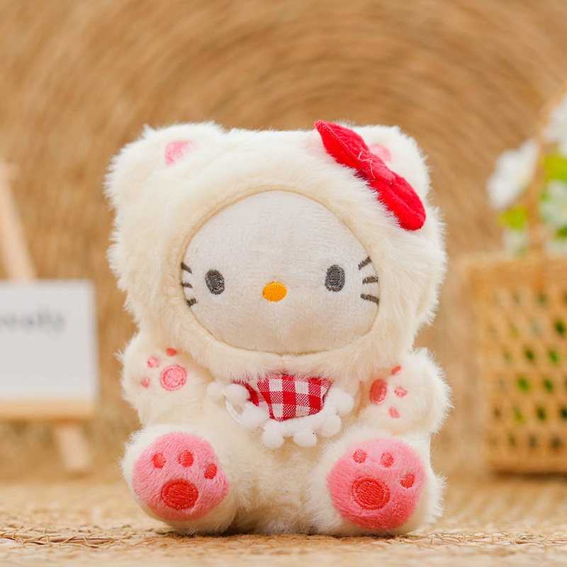 可爱hellokitty毛绒挂件kt猫玩偶凯蒂猫玩偶公仔卡通钥匙扣书包挂|undefined