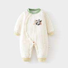 婴儿40克夹棉连体衣宝宝保暖秋冬无骨哈衣薄棉加厚爬服儿童连身衣