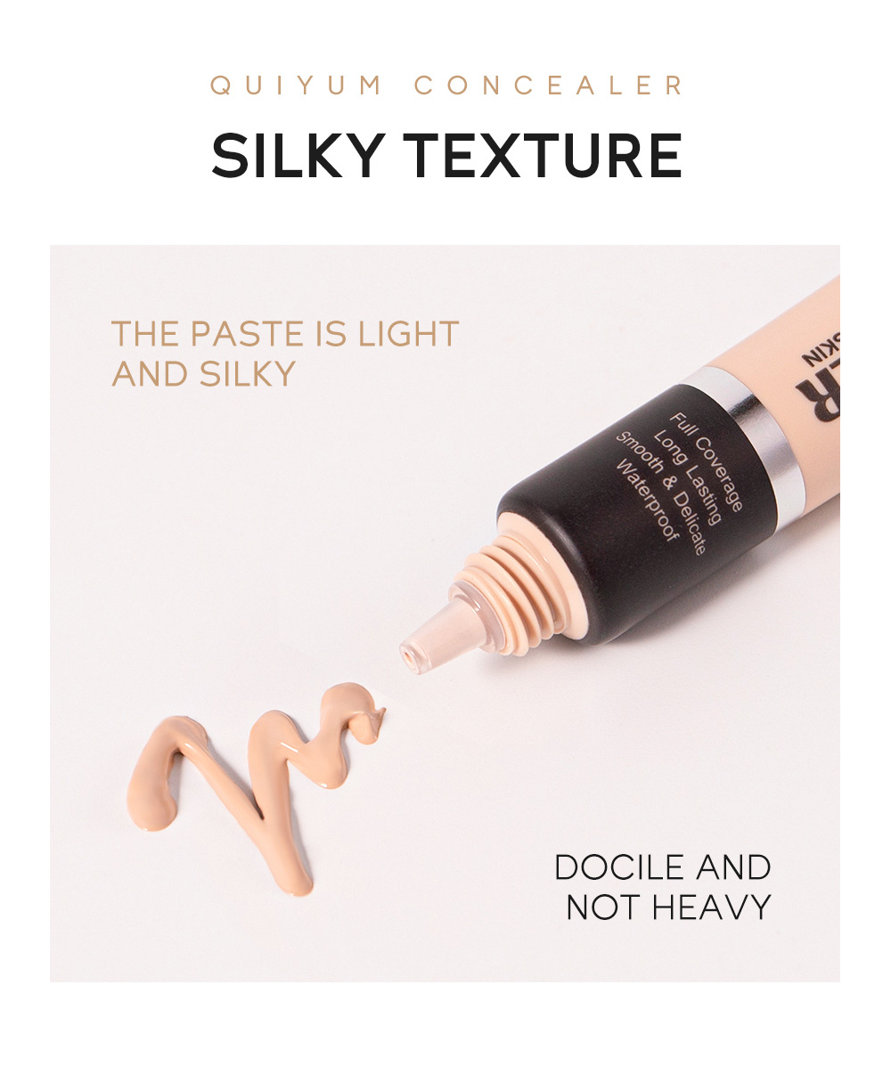 Cross-border QUIYUM Three-color Concealer 8g for contouring, covering blemishes and enhancing skin tone. Factory in stock for wholesale undefined