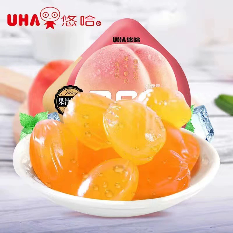 Фруктовые желейные конфеты (UHA Cool Lulu) 52 г, виноград и микс вкусов, мягкая жевательная закуска