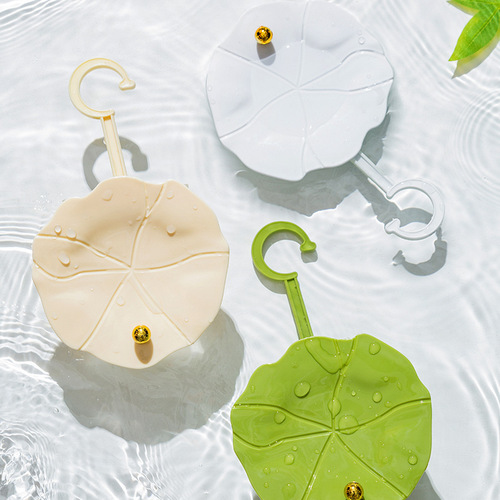 Hanging hat storage rack hanger hook storage artifact behind the door without punching wall hanging rack cross-border lotus leaf coat rack
