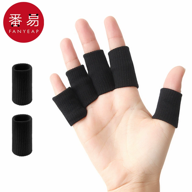 Бесплатная доставка для дропшиппинга/накладки на пальцы/баскетбол AB1R00-накладки на пальцы для баскетбола, черные спортивные защитные приспособления, износостойкая защита