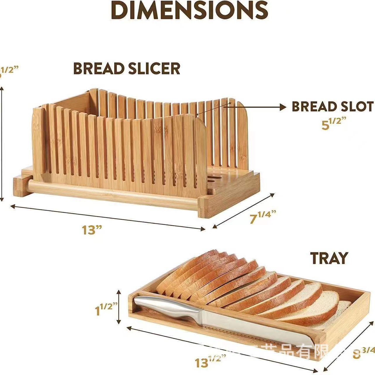 Nuevo cortador de pan transfronterizo, cortador de pan para el hogar, bandeja de recolección de migas de pan multifuncional