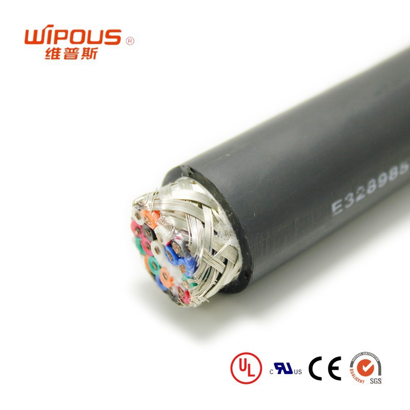 乔浦 直供 UL2586 12AWG UL美标屏蔽线 柔软数据传输电缆