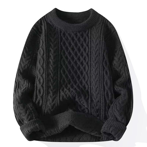 This animal year red sweater autumn and winter men lazy high-end thick twist sweater coat Christmas couple sweater