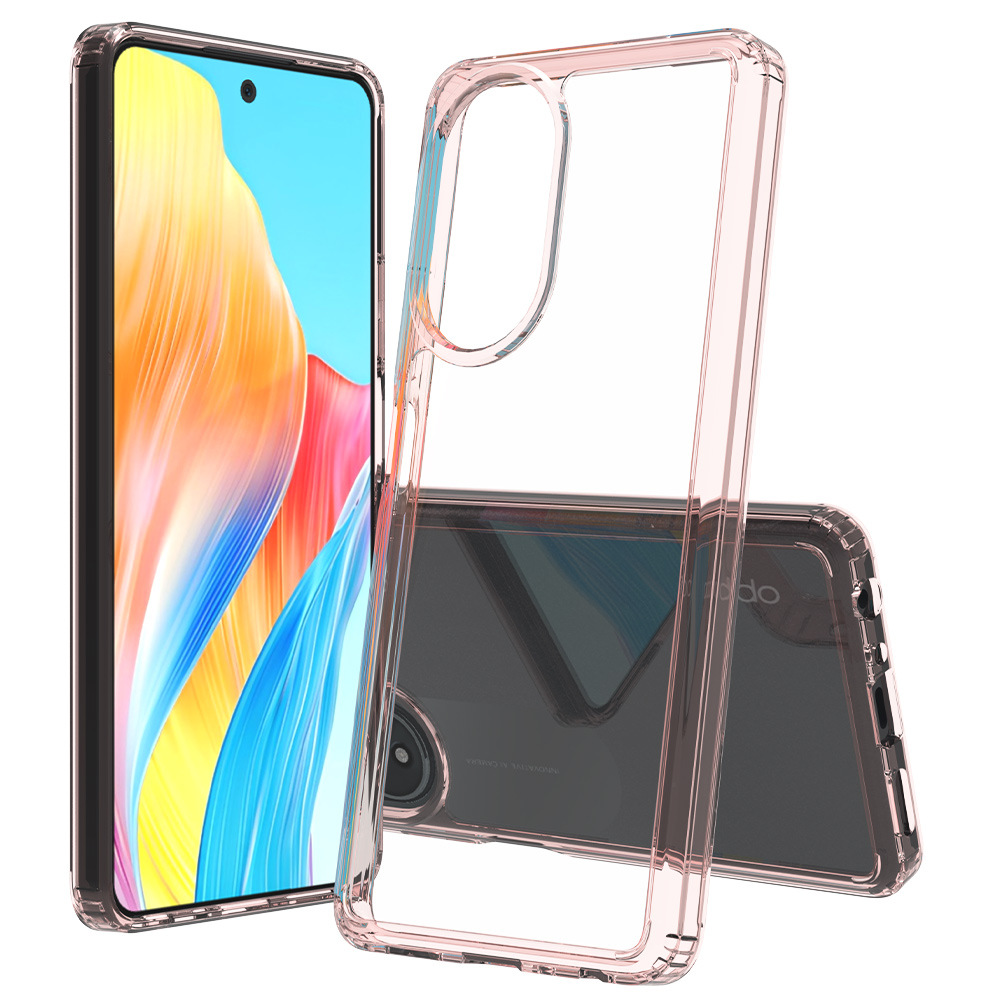 MOQ50 en stock para OPPOA58 4G cristal acrílico 1,5mm dos-en-uno resistente a la caída PC + TPU teléfono caso