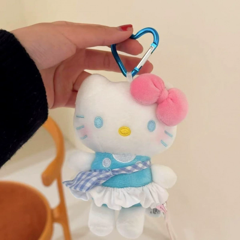 Sanrio, hello kitty, подлинная классическая мультяшная плюшевая кукла, сумка, упаковка, брелок