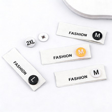 可拆卸换水洗唛尺码标圆形塑料分码尺码扣服装辅料布标二合扣批发