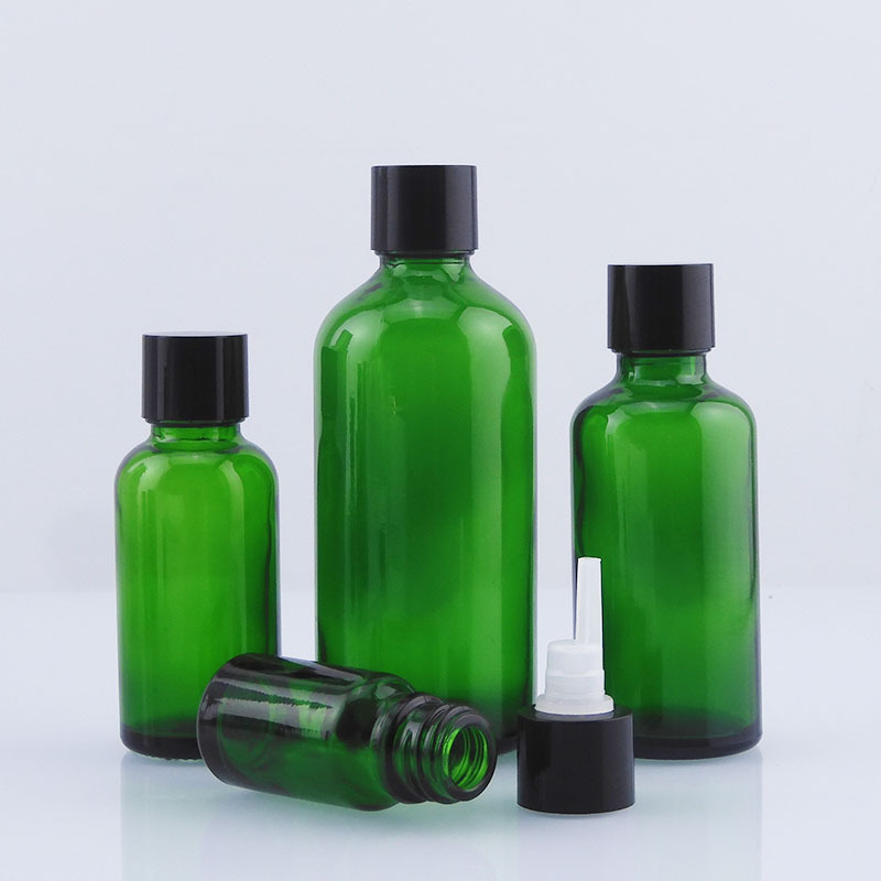 量大价优现货50ml绿色精油瓶玻璃分装化妆品包材原液玻璃瓶精油瓶|undefined