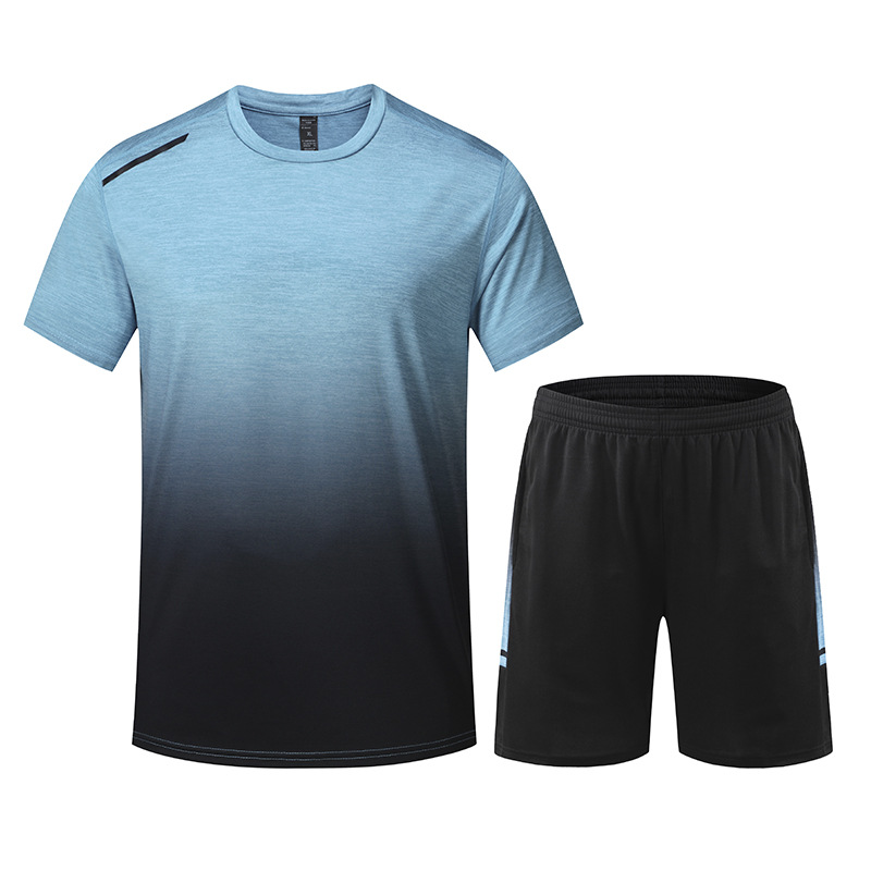 Traje de ropa deportiva Camiseta de manga corta de verano de secado rápido y transpirable Pantalones cortos de entrenamiento de baloncesto para correr por la mañana Ropa de gimnasio 680