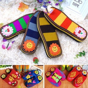 Autumn and Winter DIY Hand-Knitted Wool Shoes for Home Warmth, Non-Slip Warm Wool Soles, Wool Shoes