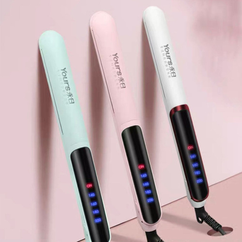 Yongri straight and curl dual-purpose curling iron household four-speed temperature-controlled hair straightener hair salon hair straightening clip manufacturer wholesale