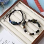 黑白调星星新款可爱手链
