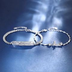 ユーカリはすでに釈槐と鳥のカップルのブレスレットの女子学生のペアの小さい大衆の男の腕輪のバレンタインデーの贈り物に出会って彼女に送ります。