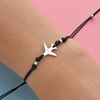 Fashionable woven adjustable bracelet stainless steel, geometric airplane, European style