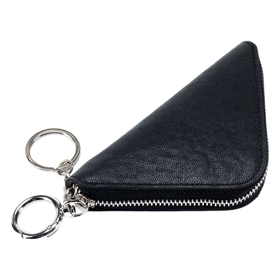 New genuine leather high-grade car key case lipstick bag female niche design semi-vegetable tanned cowhide storage coin purse