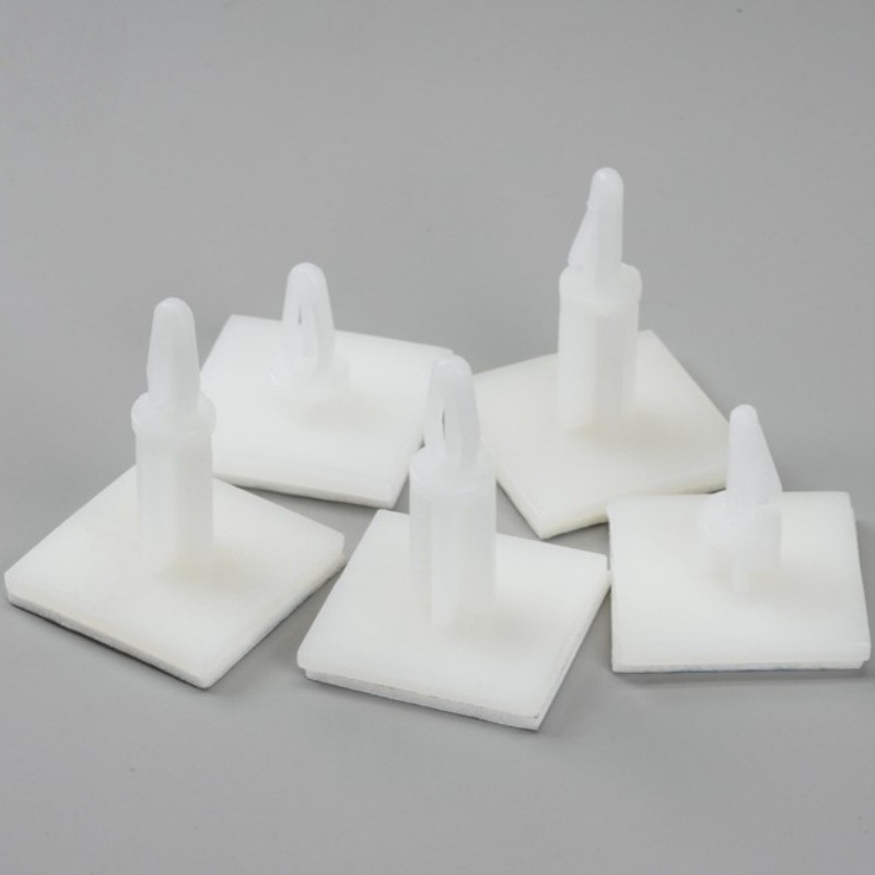 龙然厂家直销ASS-5粘贴式隔离柱 飞机头PCB尼龙间隔柱 支撑绝缘柱