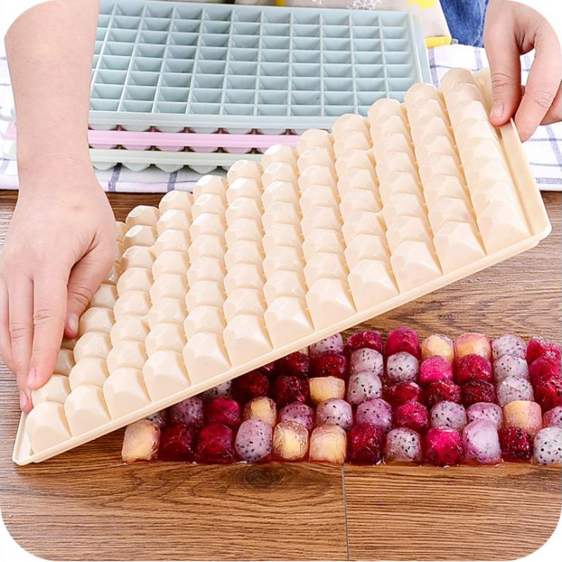 Refrigerator Ice Cube Mold Commercial 96-Grid Ice Cube Freezer for Milk Tea Shops, Restaurants, Bars, Ice Cube Tray Ice Making Tray