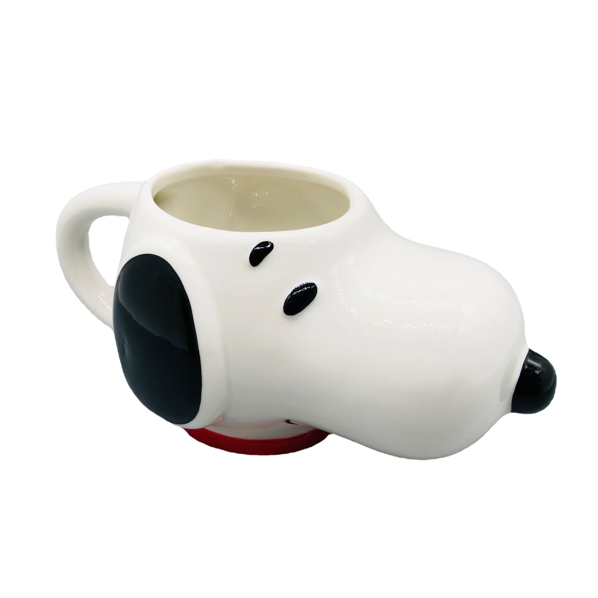 Lindo cachorro de dibujos animados Snoopy Taza de cerámica con mango Snoopy Taza de cerámica titular de la pluma Decoración
