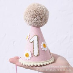 デイジーins赤ちゃんの誕生日帽子装飾写真撮影道具数字子供歳赤ちゃんパーティーの頭飾り