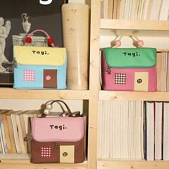 Tagi.机灵小房子防水皮质便携洗漱包大容量相机收纳包化妆包
