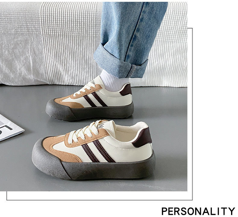 Damen Plateau Sneaker - Modische Koreanische Freizeitschuhe_voghion.com