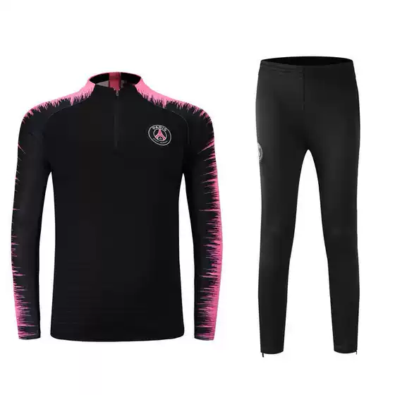 Autumn Winter Cross-border Paris Half-zip Soccer Training Tops Long Sleeve Argentina Jacket Sports Tight Suit