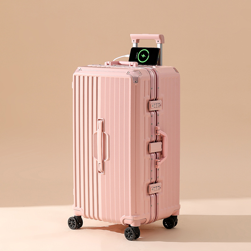 大容量アルミフレームスーツケース24インチ女性パスワード旅行箱30インチ厚さ丈夫耐摩耗性スーツケース男性スーツケース