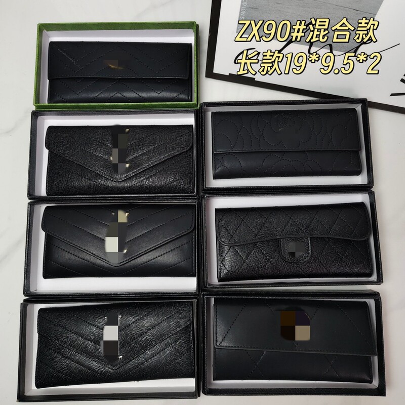 New European and American Style Long Wallet, Cleverly Foldable Wallet, Bank Card and Driver's License Card Holder, Embroidered Thread 70% off Clutch Wallet