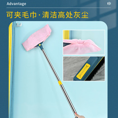 Stainless steel telescopic broom and dustpan set, standable and foldable broom and dustpan combination, wholesale sweep broom
