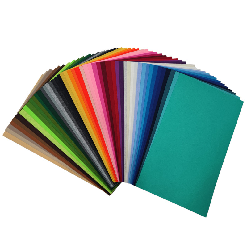 彩色毛毡无纺布幼儿园装饰手工DIY不织布涤纶针刺化纤 毡背胶毛毡