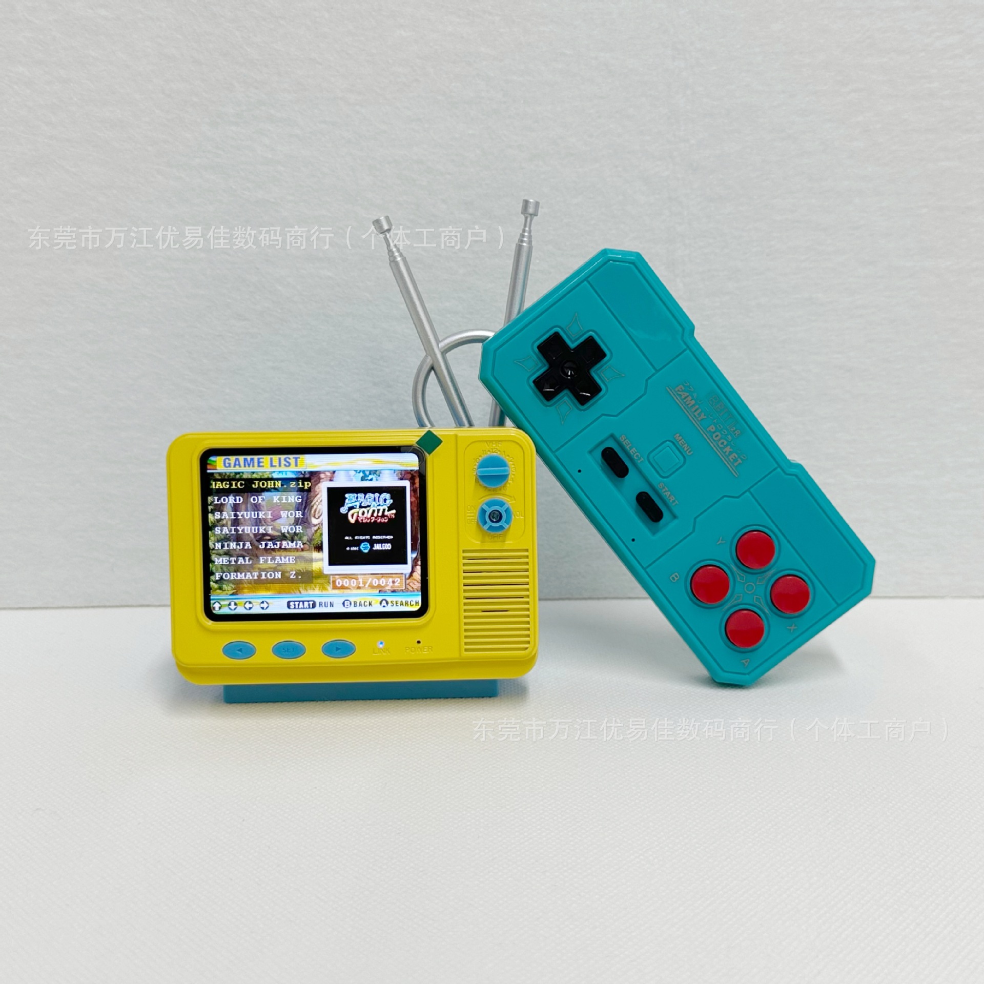 Gv300S Retro Game Console Creative Wireless C3 Game Console 80 Nostalgic Bookshelf Tv Game Console Single Handheld Console