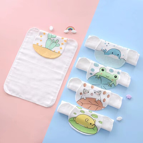 Sweat-absorbent towel for infants and toddlers 0-4 years old, Class A pure cotton six-layer gauze pad sling, sweat-absorbent and breathable baby pure cotton sweat-proof towel