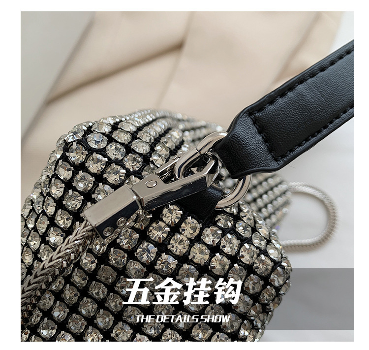 Bolsa de gala bolsa de mujer llena de diamantes bolsa de cubo con diamantes 2022 bolsa de mujer crossbody gran rey bolsa de diamantes pic 41