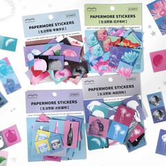 PaperMore 粘着フラッシュサンドステッカーパック ライフソングフラワーアレンジメントテーマハンドブック装飾カットフィルムステッカー
