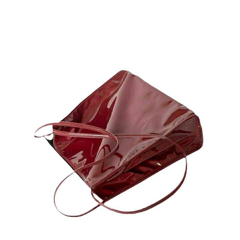 Moderner Roter Damenrucksack Klassischer Freizeit Rucksack_voghion.com