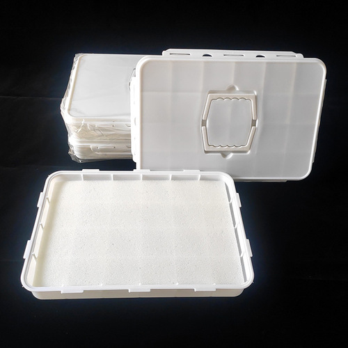 Factory wholesale 24-grid large bottle paint palette with large capacity 100ml moisturizing sponge full bottle palette portable color mixing box