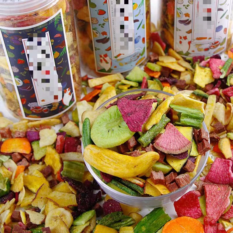 Черная борьба смешанные фрукты и овощи Мясо Фрукты и овощи закуски для собак домашнее животное смешанный корм курица утка мясо сушеные овощи и фрукты