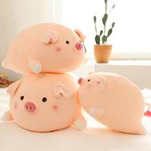 厂家批发创意萌宠小猪公仔儿童睡眠安抚趴猪毛绒玩具女生生日礼物