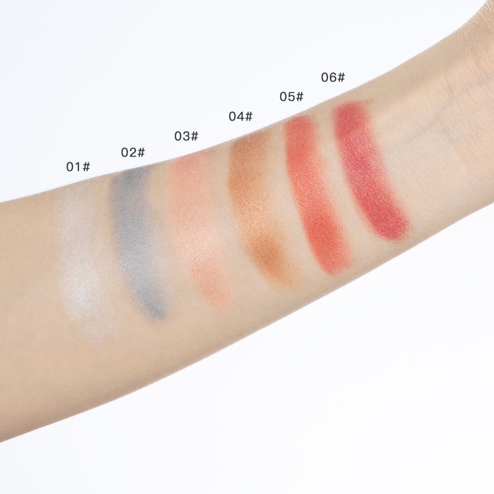 ibcccndc pearlescent eyeshadow stick with brush head, high-gloss earth Eyeshadow pen, double-headed eyeshadow stick undefined