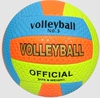 B Thick twist pattern sky blue, yellow orange volleyball ball